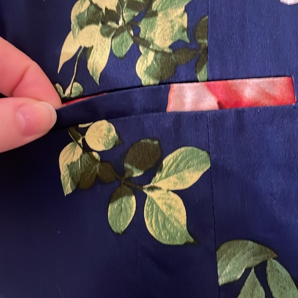 Floral 3/4 sleeve slim fit blazer - Picture 5 of 8